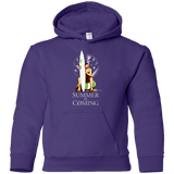 Sweatshirts Purple / YS Summer is Coming Youth Hoodie
