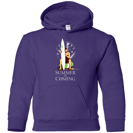 Sweatshirts Purple / YS Summer is Coming Youth Hoodie