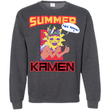 Sweatshirts Dark Heather / S Summer Kamen Crewneck Sweatshirt