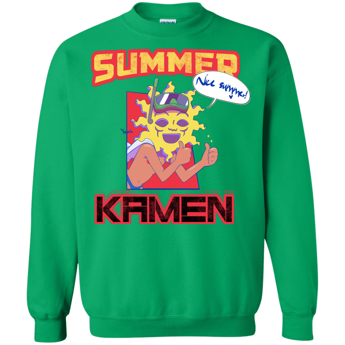 Sweatshirts Irish Green / S Summer Kamen Crewneck Sweatshirt