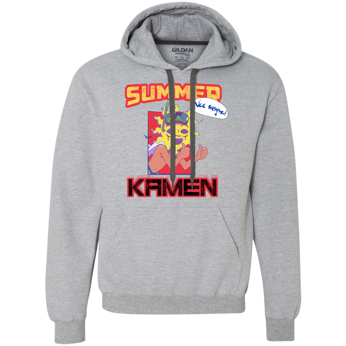 Sweatshirts Sport Grey / S Summer Kamen Premium Fleece Hoodie
