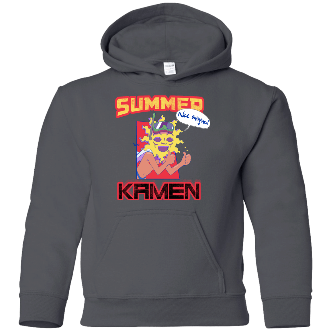 Sweatshirts Charcoal / YS Summer Kamen Youth Hoodie
