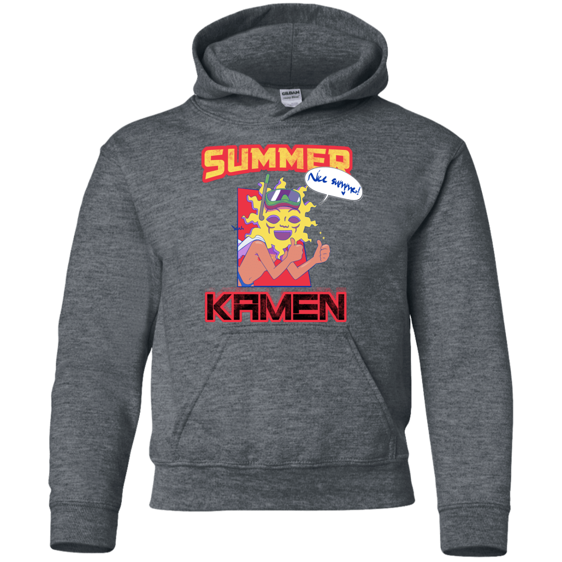 Sweatshirts Dark Heather / YS Summer Kamen Youth Hoodie