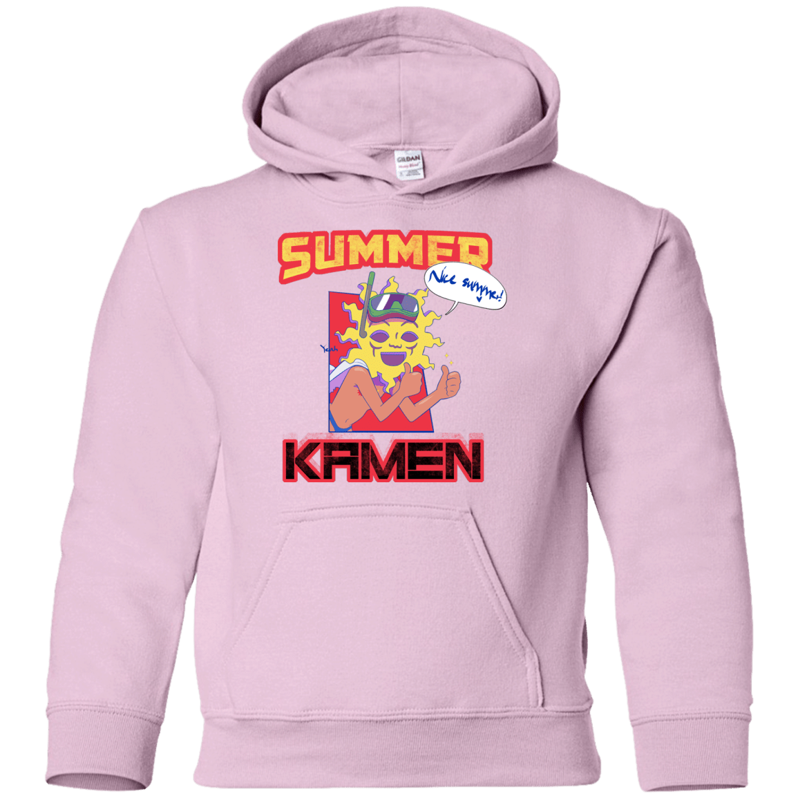 Sweatshirts Light Pink / YS Summer Kamen Youth Hoodie