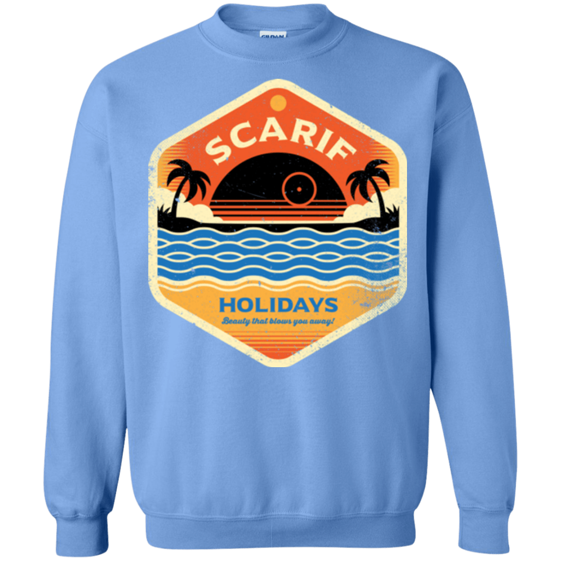 Sweatshirts Carolina Blue / Small Sun Sea & Space Stations Crewneck Sweatshirt
