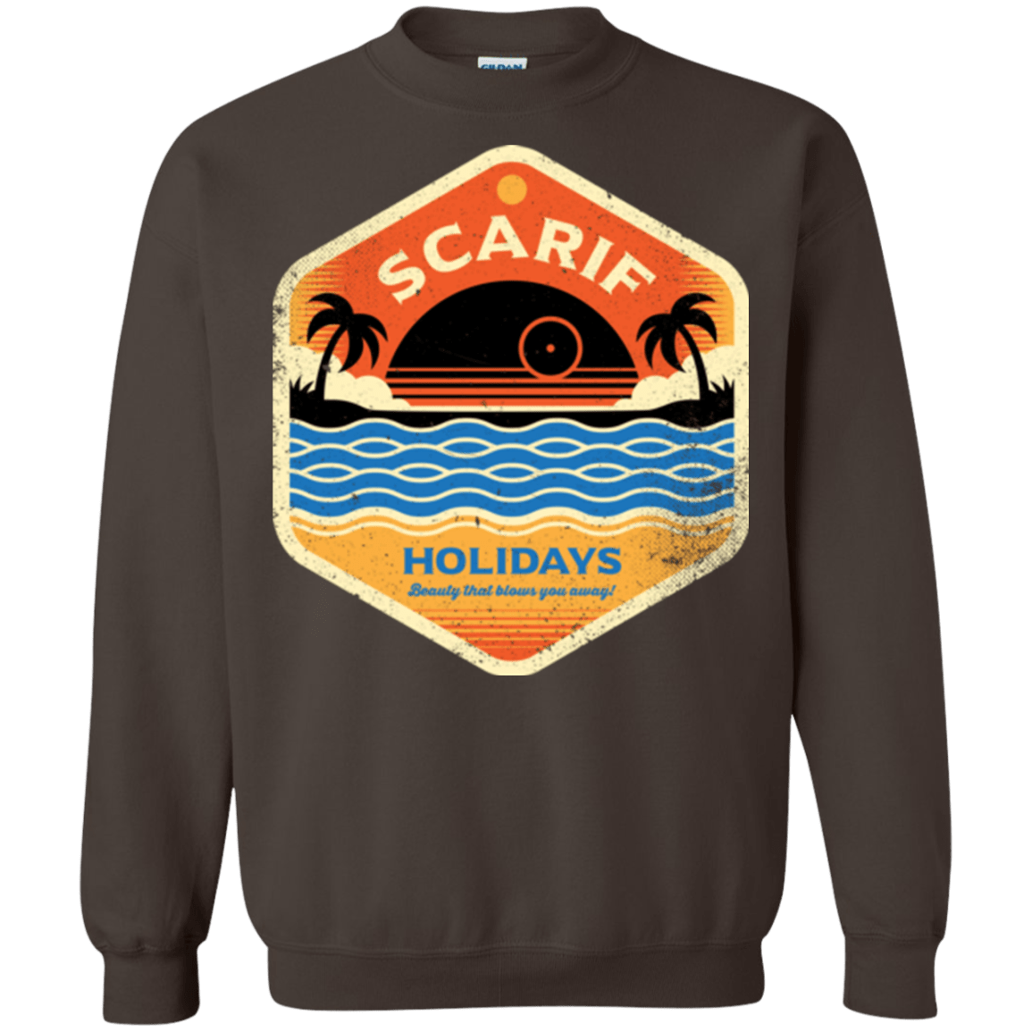 Sweatshirts Dark Chocolate / Small Sun Sea & Space Stations Crewneck Sweatshirt