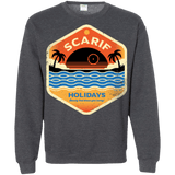 Sweatshirts Dark Heather / Small Sun Sea & Space Stations Crewneck Sweatshirt