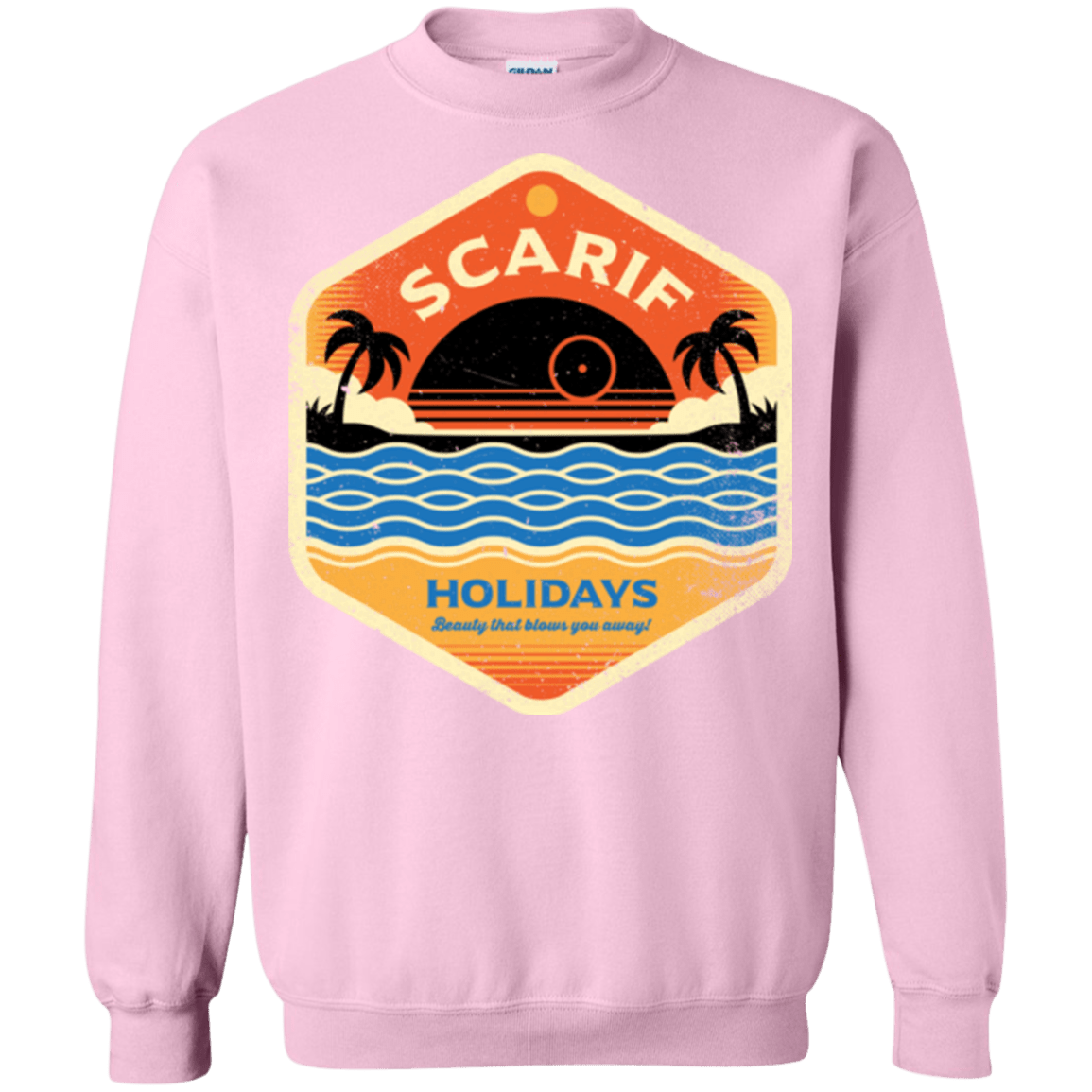 Sweatshirts Light Pink / Small Sun Sea & Space Stations Crewneck Sweatshirt