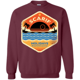 Sweatshirts Maroon / Small Sun Sea & Space Stations Crewneck Sweatshirt