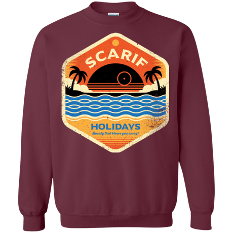 Sweatshirts Maroon / Small Sun Sea & Space Stations Crewneck Sweatshirt