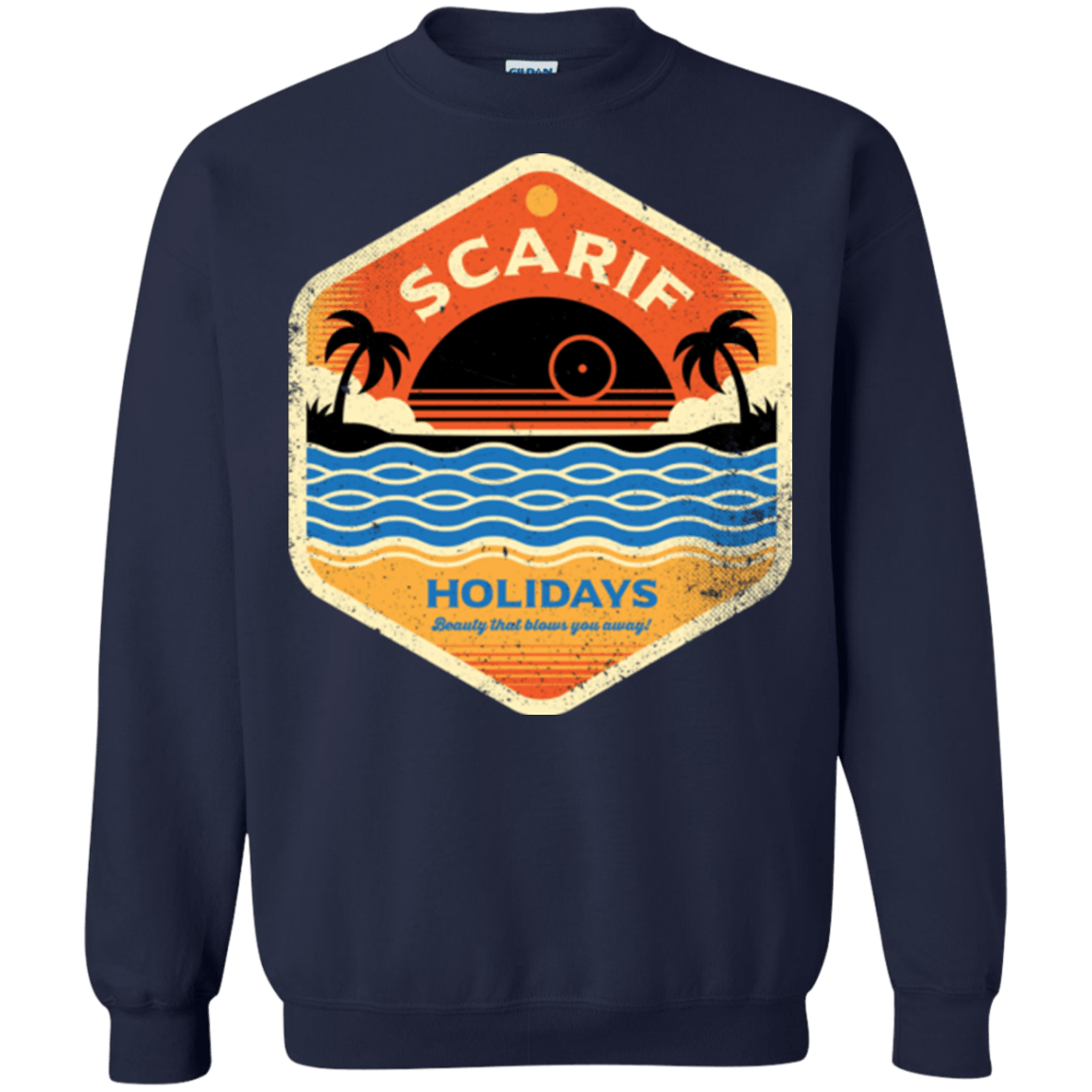 Sweatshirts Navy / Small Sun Sea & Space Stations Crewneck Sweatshirt