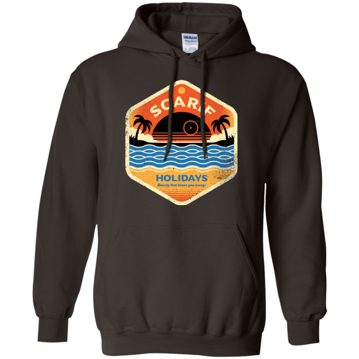 Sweatshirts Dark Chocolate / Small Sun Sea & Space Stations Pullover Hoodie