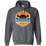 Sweatshirts Dark Heather / Small Sun Sea & Space Stations Pullover Hoodie