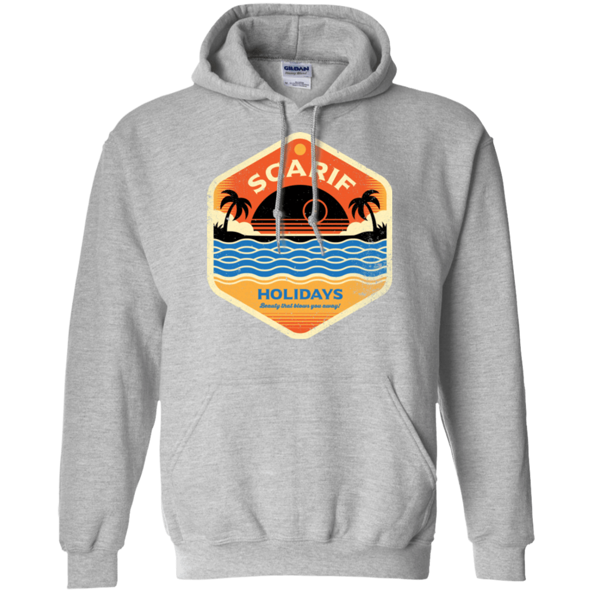 Sweatshirts Sport Grey / Small Sun Sea & Space Stations Pullover Hoodie