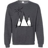 Sweatshirts Dark Heather / S Sunny Mountains Crewneck Sweatshirt