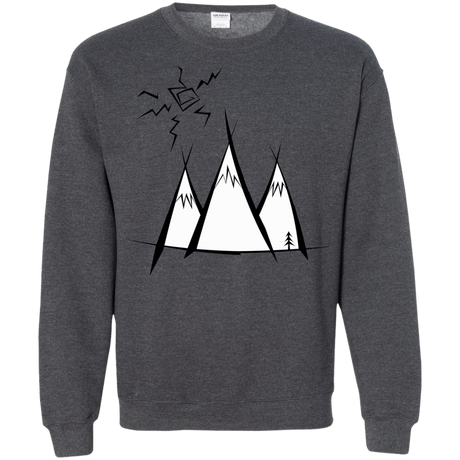 Sweatshirts Dark Heather / S Sunny Mountains Crewneck Sweatshirt