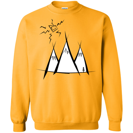 Sweatshirts Gold / S Sunny Mountains Crewneck Sweatshirt