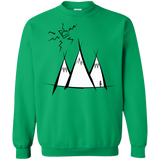 Sweatshirts Irish Green / S Sunny Mountains Crewneck Sweatshirt