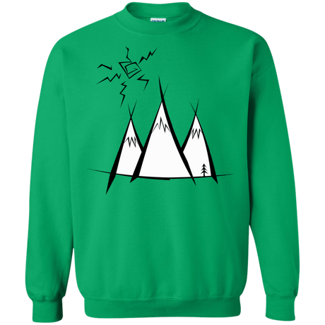 Sweatshirts Irish Green / S Sunny Mountains Crewneck Sweatshirt