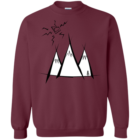 Sweatshirts Maroon / S Sunny Mountains Crewneck Sweatshirt