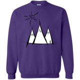 Sweatshirts Purple / S Sunny Mountains Crewneck Sweatshirt