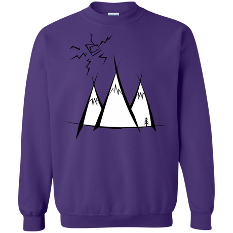 Sweatshirts Purple / S Sunny Mountains Crewneck Sweatshirt