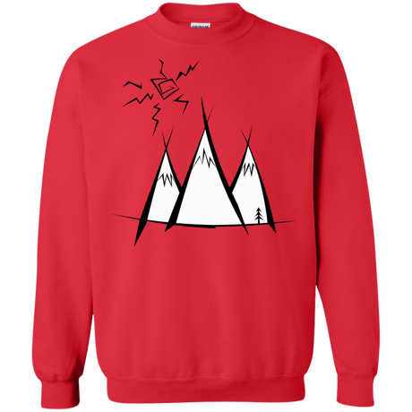 Sweatshirts Red / S Sunny Mountains Crewneck Sweatshirt