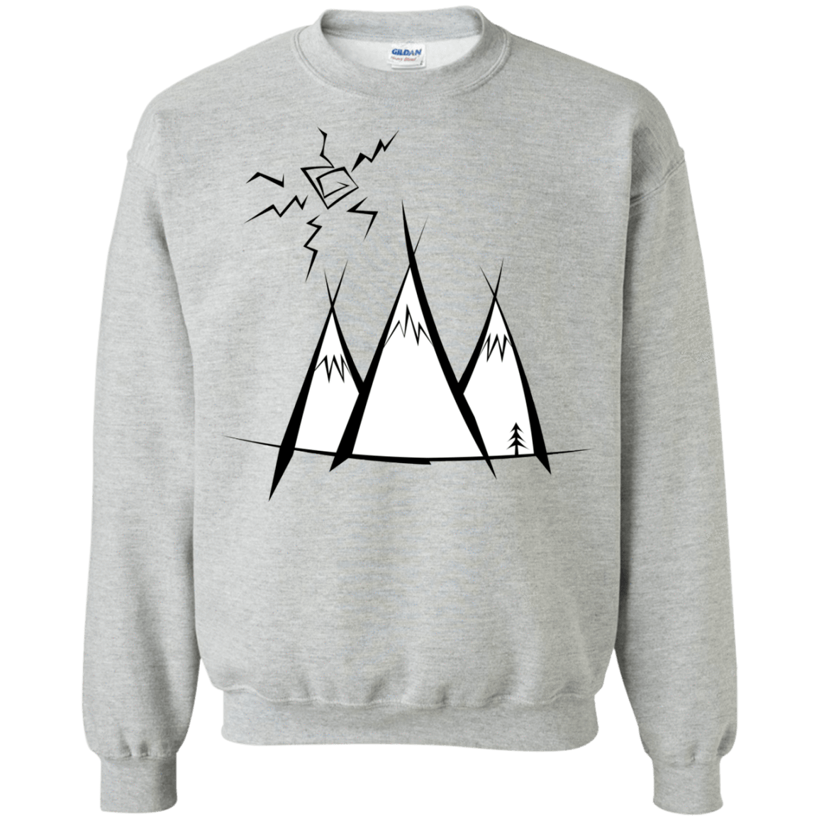 Sweatshirts Sport Grey / S Sunny Mountains Crewneck Sweatshirt