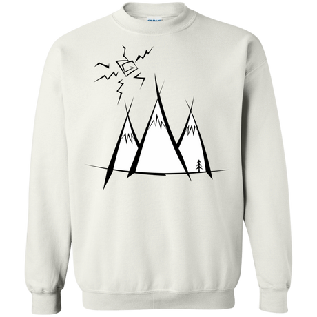 Sweatshirts White / S Sunny Mountains Crewneck Sweatshirt