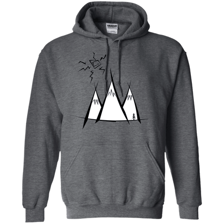 Sweatshirts Dark Heather / S Sunny Mountains Pullover Hoodie