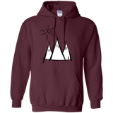 Sweatshirts Maroon / S Sunny Mountains Pullover Hoodie