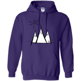 Sweatshirts Purple / S Sunny Mountains Pullover Hoodie