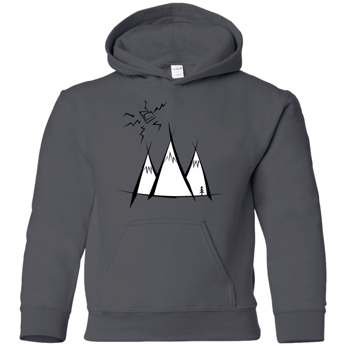 Sweatshirts Charcoal / YS Sunny Mountains Youth Hoodie
