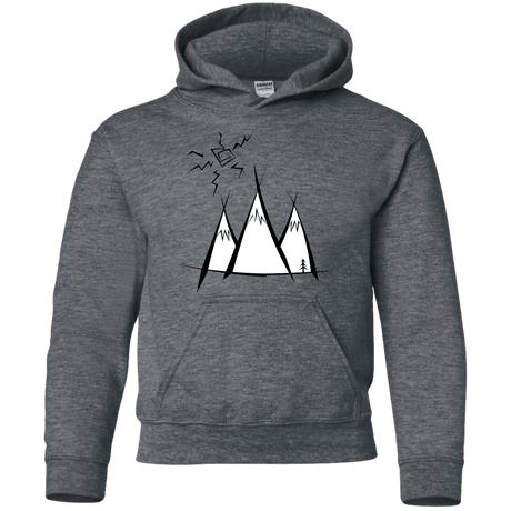 Sweatshirts Dark Heather / YS Sunny Mountains Youth Hoodie