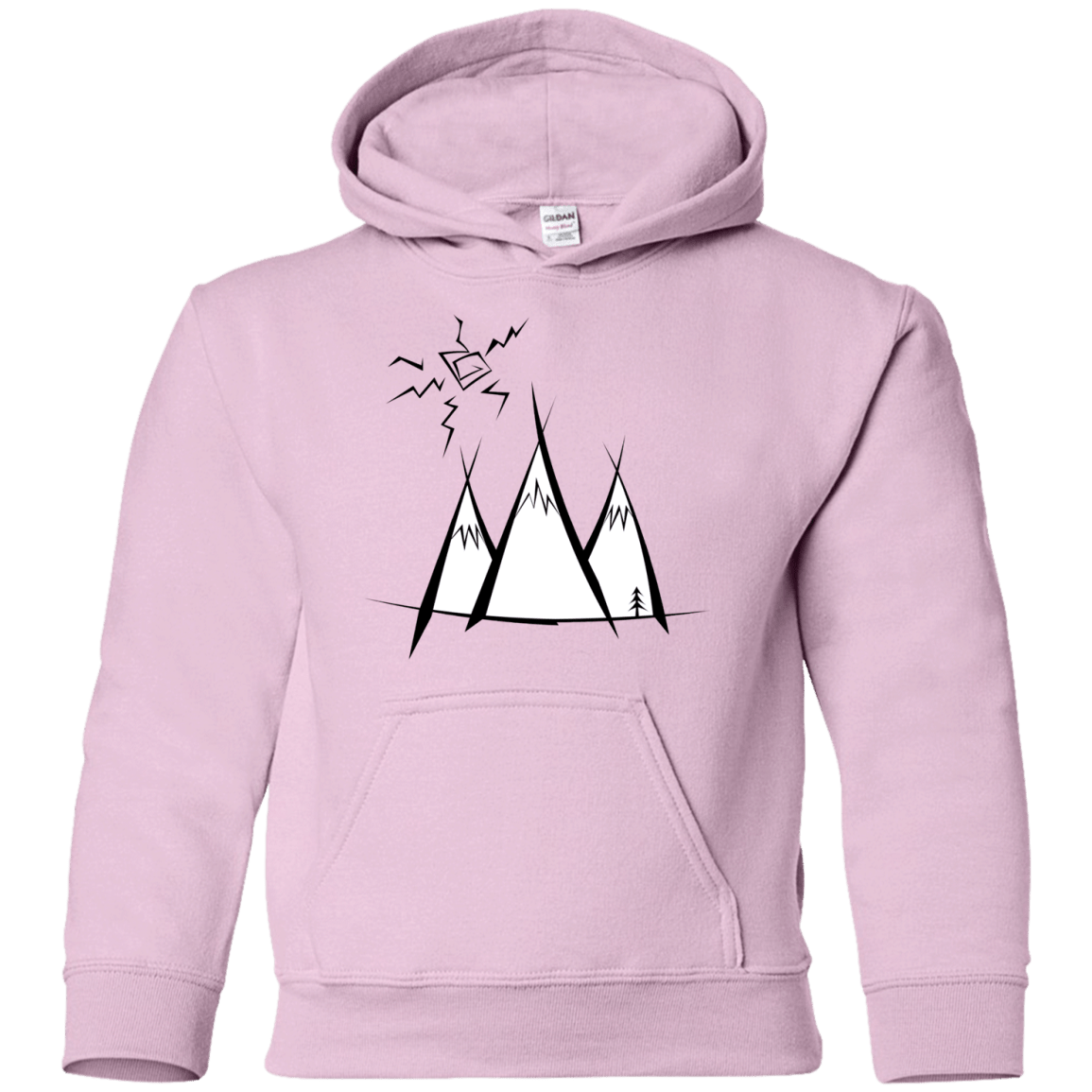 Sweatshirts Light Pink / YS Sunny Mountains Youth Hoodie