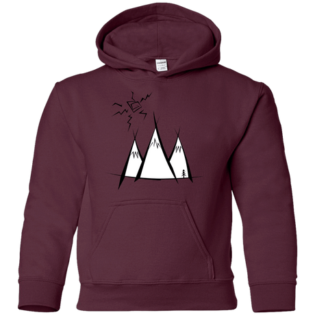 Sweatshirts Maroon / YS Sunny Mountains Youth Hoodie