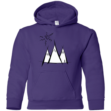 Sweatshirts Purple / YS Sunny Mountains Youth Hoodie