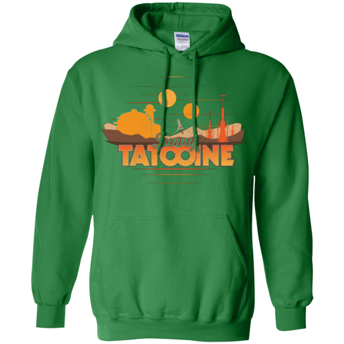 Sweatshirts Irish Green / S Sunny Tatooine Pullover Hoodie