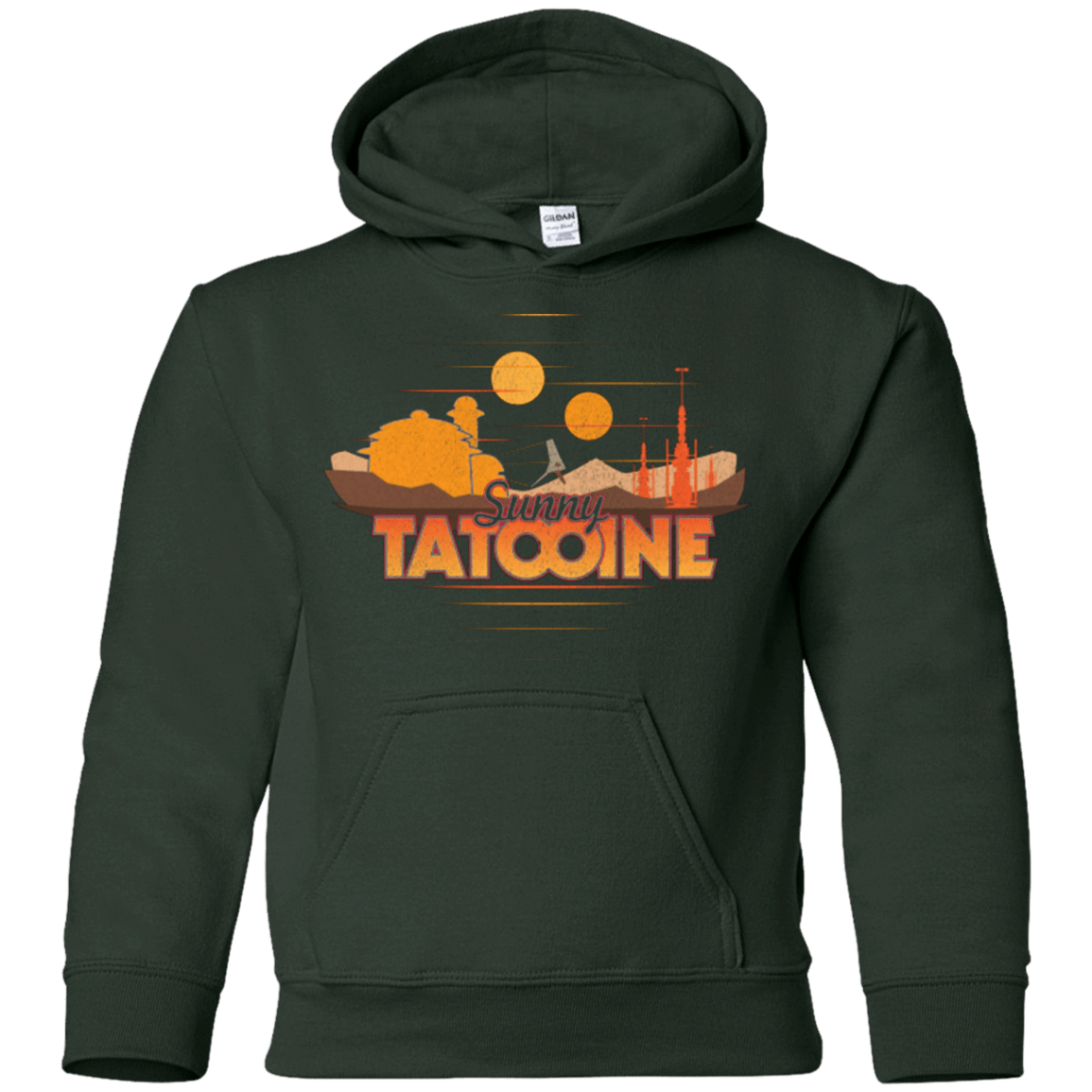 Sweatshirts Forest Green / YS Sunny Tatooine Youth Hoodie