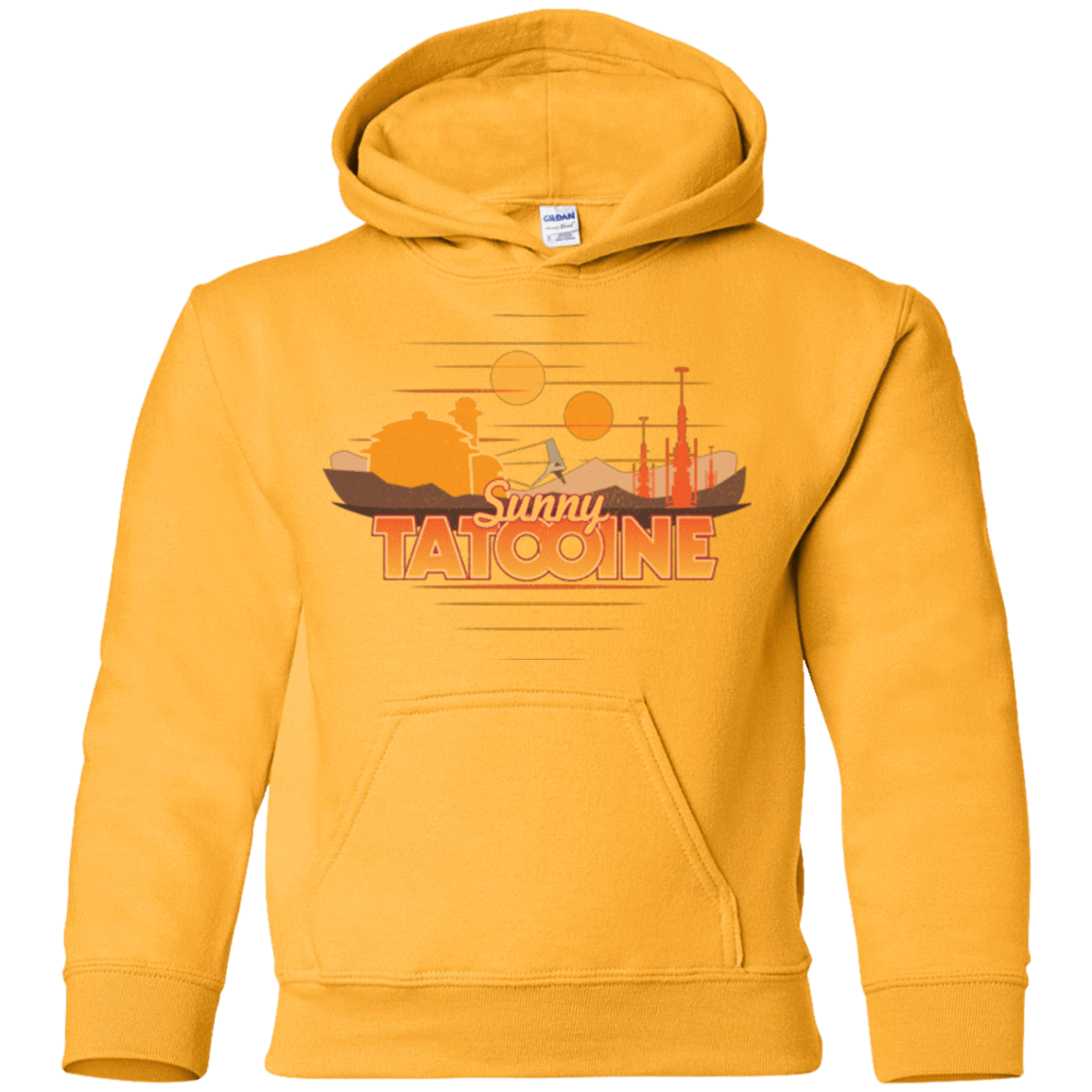 Sweatshirts Gold / YS Sunny Tatooine Youth Hoodie