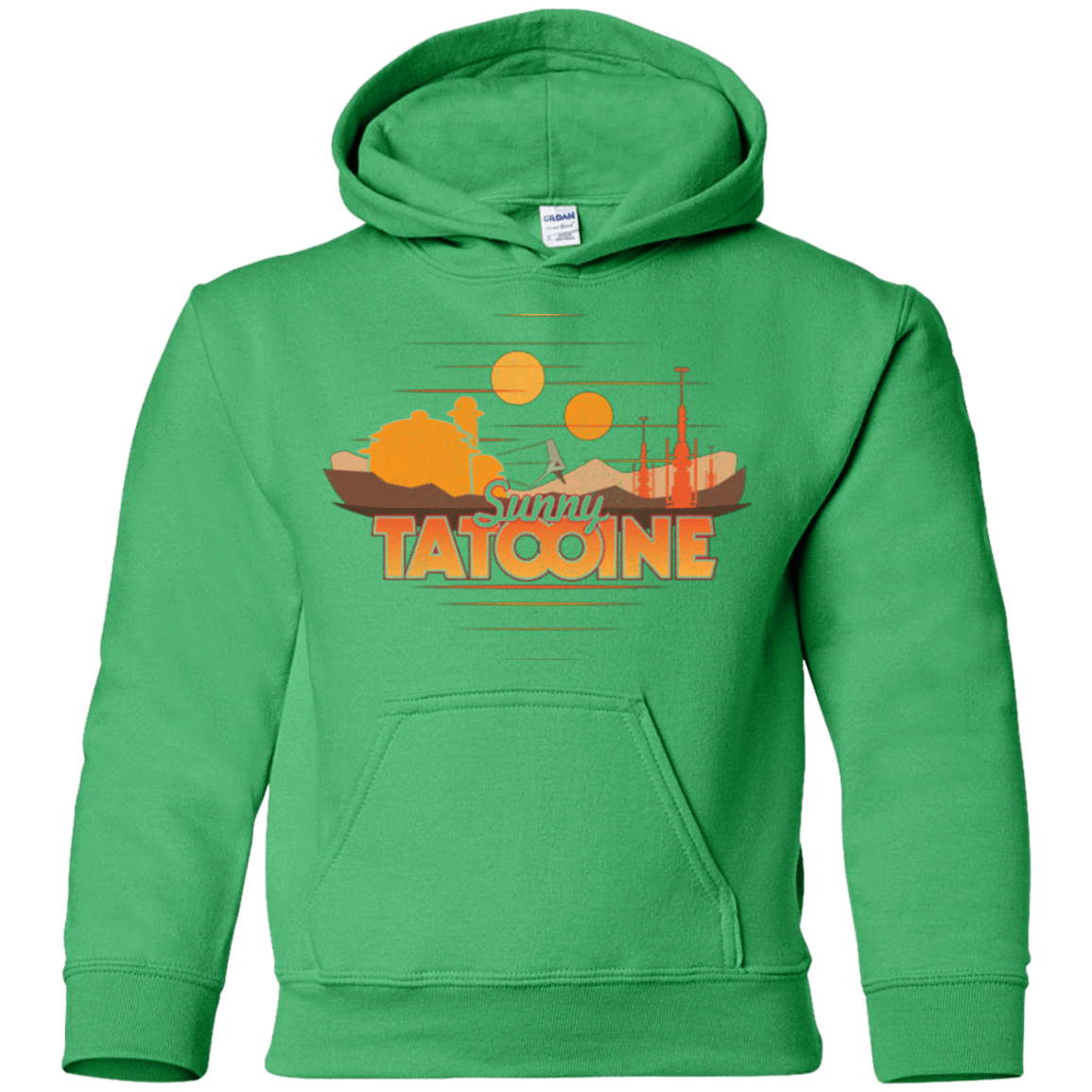 Sweatshirts Irish Green / YS Sunny Tatooine Youth Hoodie