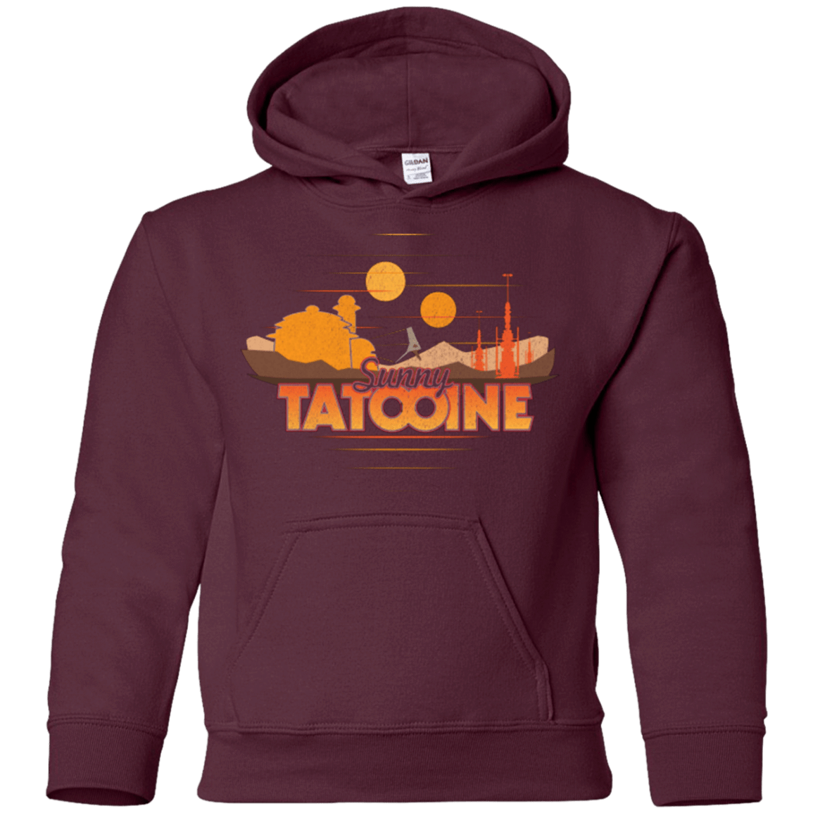 Sweatshirts Maroon / YS Sunny Tatooine Youth Hoodie