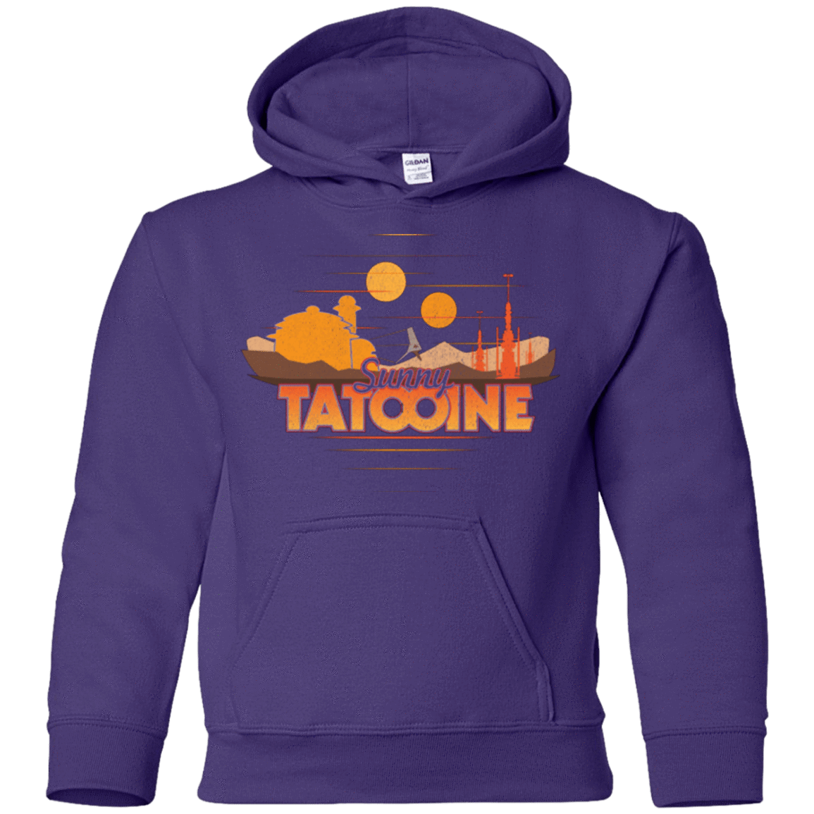 Sweatshirts Purple / YS Sunny Tatooine Youth Hoodie