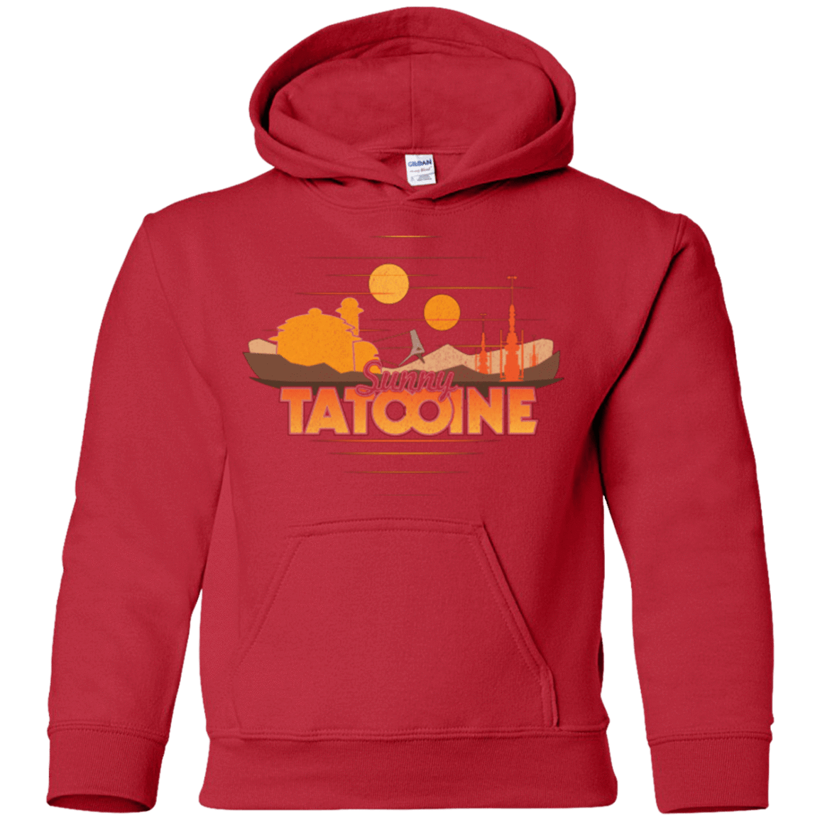 Sweatshirts Red / YS Sunny Tatooine Youth Hoodie