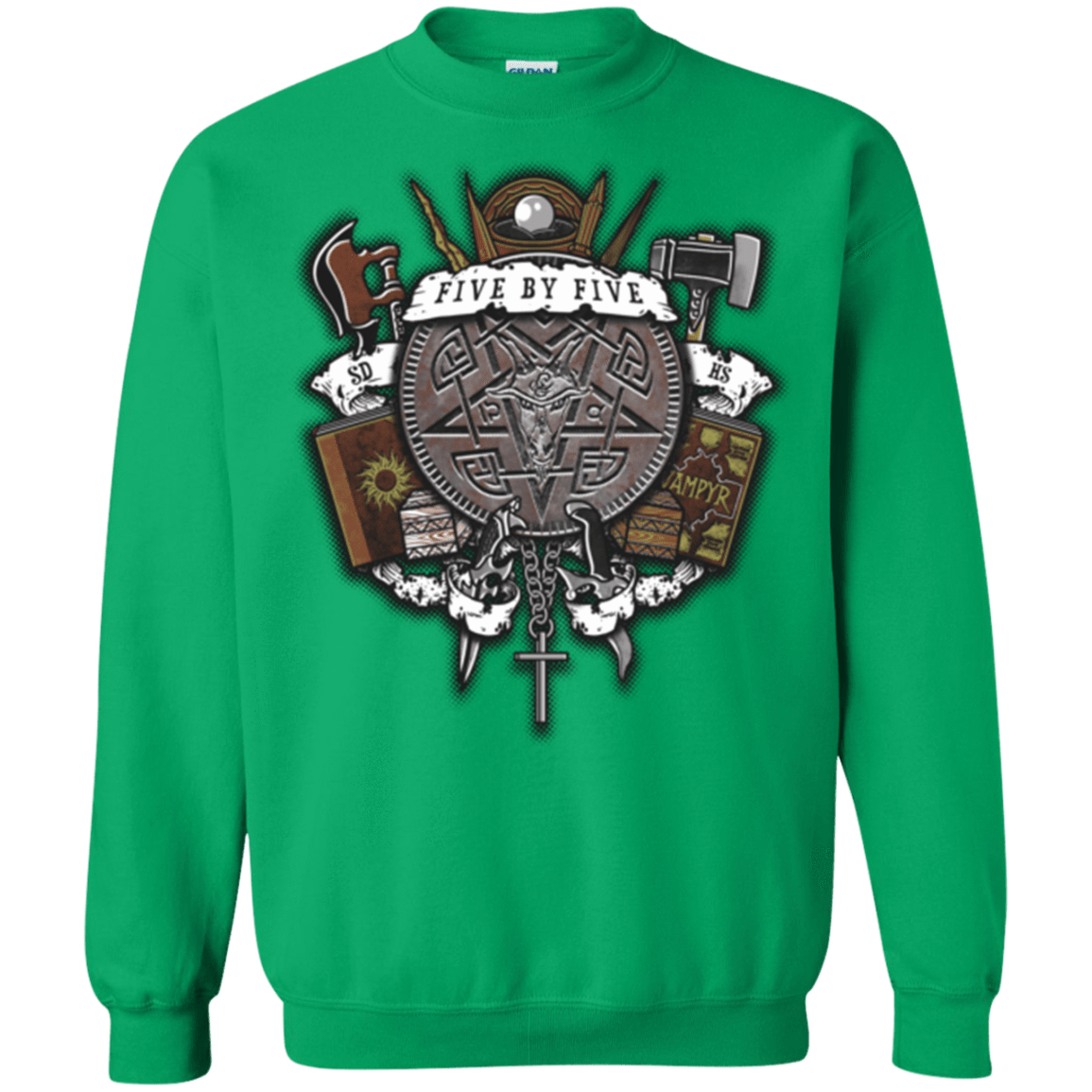 Sweatshirts Irish Green / Small Sunnydale Slaying Crewneck Sweatshirt
