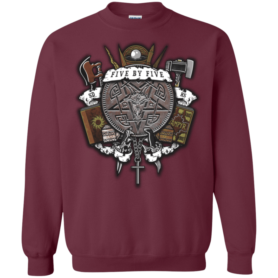 Sweatshirts Maroon / Small Sunnydale Slaying Crewneck Sweatshirt