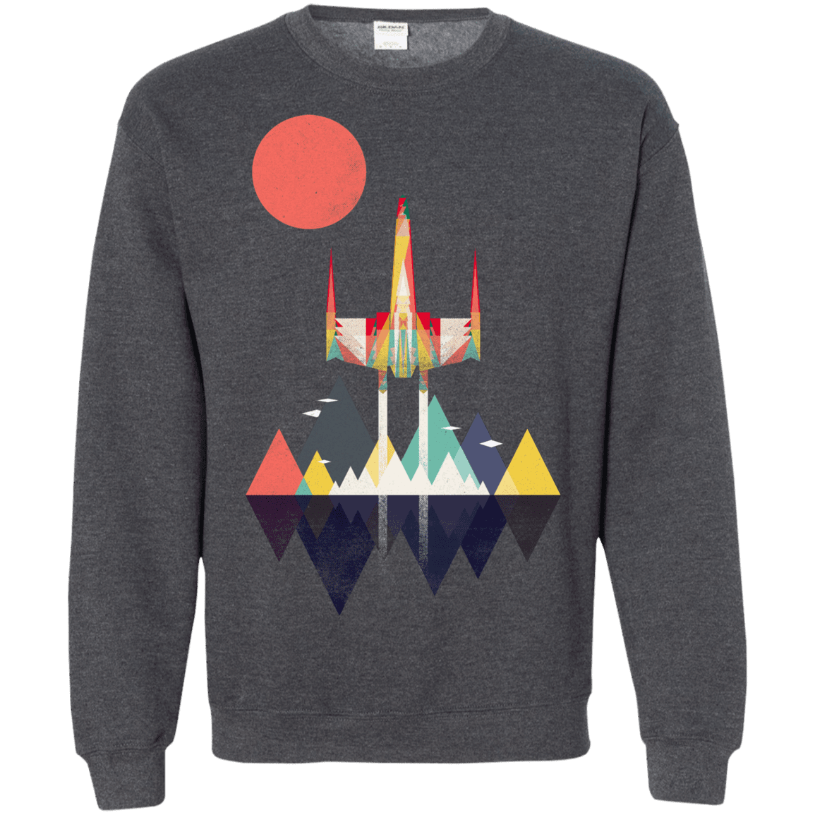 Sweatshirts Dark Heather / S Sunset Fighter Crewneck Sweatshirt