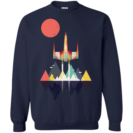 Sweatshirts Navy / S Sunset Fighter Crewneck Sweatshirt