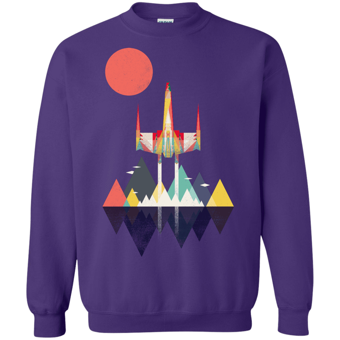 Sweatshirts Purple / S Sunset Fighter Crewneck Sweatshirt