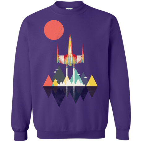 Sweatshirts Purple / S Sunset Fighter Crewneck Sweatshirt